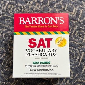 BARRON’S SAT Vocabulary Flashcards (500 Cards)